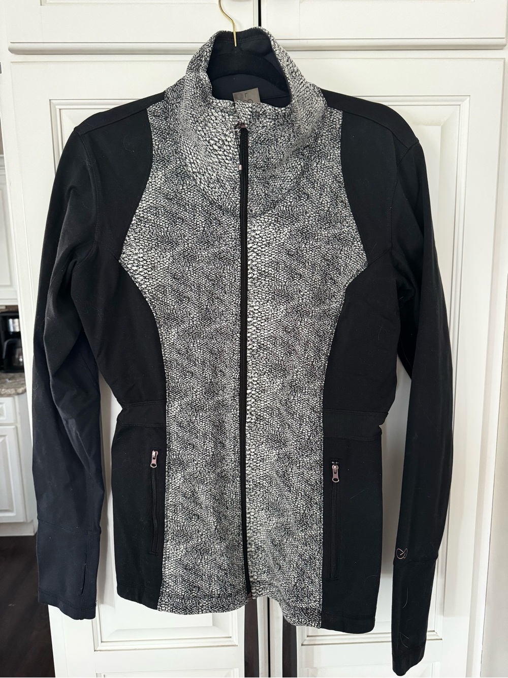 CALIA by Carrie Underwood Black Jacket with Gray Textured Front